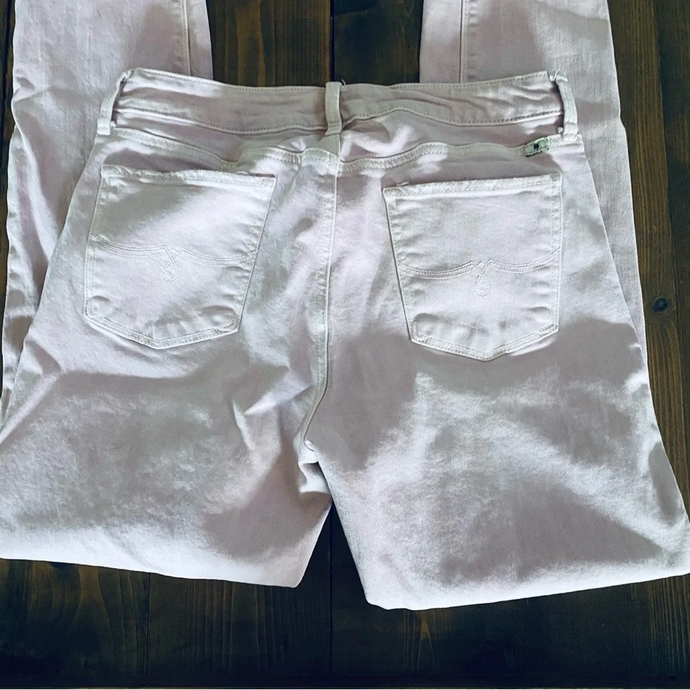 Lucky Brand pink straight leg denim jeans